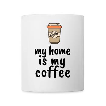 Ma maison est mon café - Mug blanc - blanc - Devant