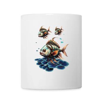 Awesome fantasy steampunk fish. - Mug - white - Front