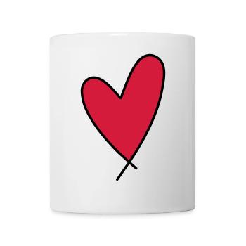 Symbol Herz - Tasse - Weiß - Vorne