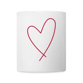 Herz Symbol - Tasse - Weiß - Vorne