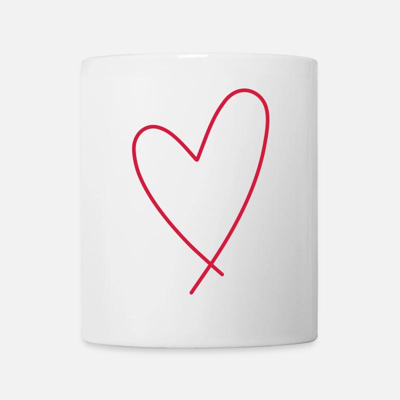 Herz Symbol - Tasse - Weiß