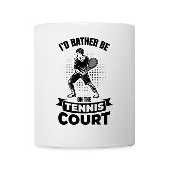 Tennistrainer Witz - Tasse - Weiß - Vorne