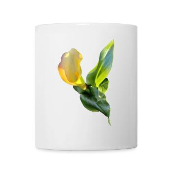 YELLOW CALLA LILY - Mug - white - Front