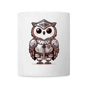 Rittereule: Der tapfere Ehrenvogel - Tasse - Weiß - Vorne