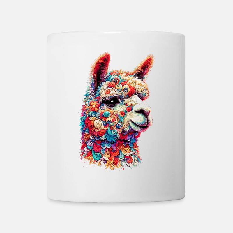 Alpaka - Tasse - Weiß