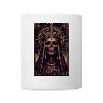 Königlicher Schädel im Dunkeln - Tasse - Weiß - Vorne