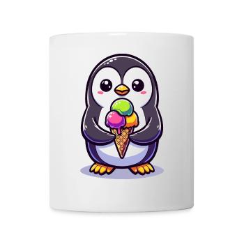 Adorable Penguin Colourful  - Mug - white - Front