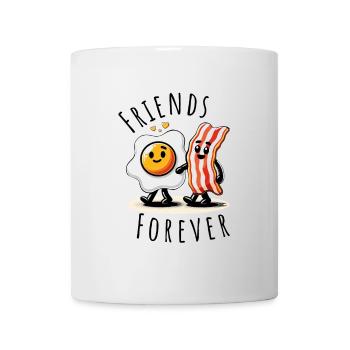 friends forever ham egg comic love - Tasse - Weiß - Vorne