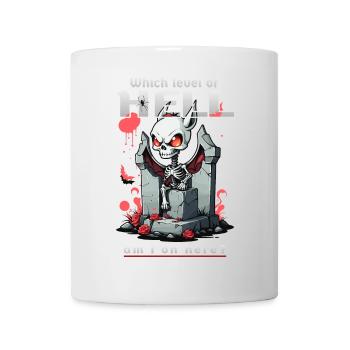 Kawaii Tier Skelett - Tasse - Weiß - Vorne