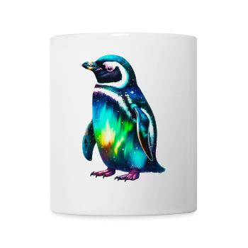 Manchot aurore boréale - Mug blanc - blanc - Devant