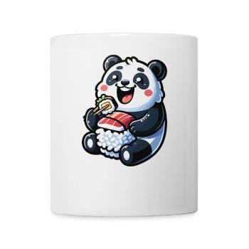 Panda Sushi Japanisches Essen - Tasse - Weiß - Vorne