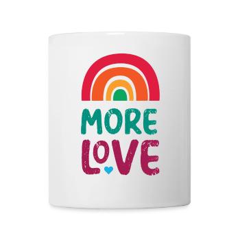 LGBTQ Pride Month - Mehr Liebe - Tasse - Weiß - Vorne