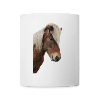 Pferde T-shirt Geschenk Reiter  - Tasse - Weiß - Vorne