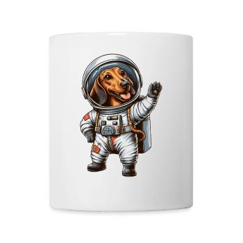 Dachshund Astronaut Space Science Fiction - Mug - white - Front