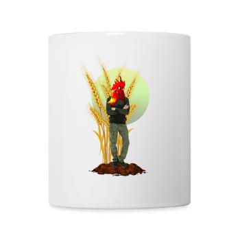 Chicken Man Rooster Comb Hybride - Mug blanc - blanc - Devant