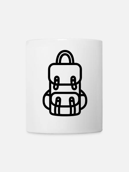 Rucksack - Tasse - Weiß