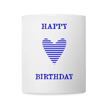 HAPPY BIRTHDAY. HAPPY BIRTHDAY. ANNIVERSARY. - Mug - white - Front