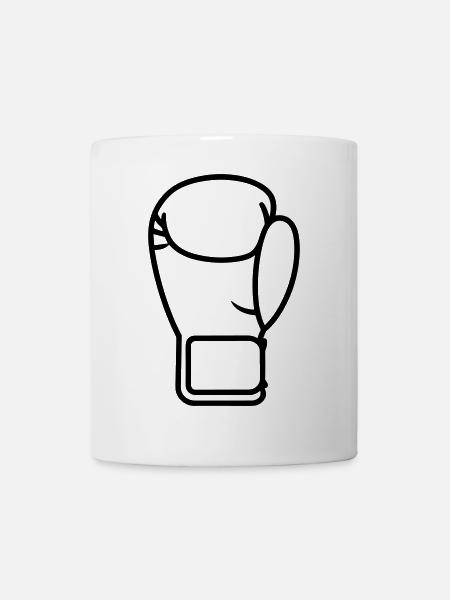 Boxhandschuh - Tasse - Weiß