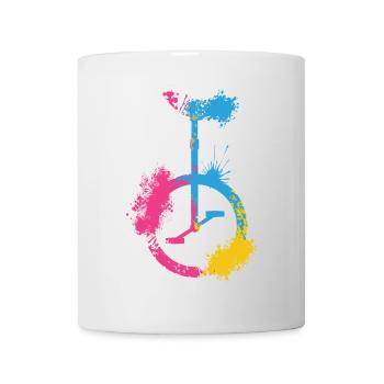 Einrad Fahren Zirkus Jonglieren - Tasse - Weiß - Vorne