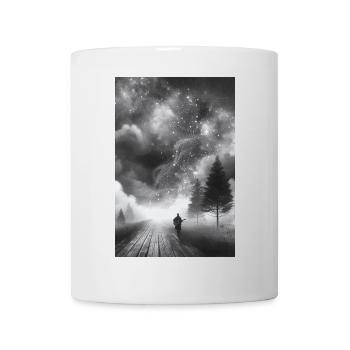 Nuit étoilée : Musique de guitare sous le ciel cosmique - Mug blanc - blanc - Devant