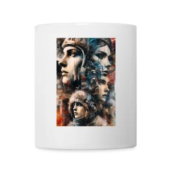 Abstract Cosmic Exploration: Faces of the Future - Mug - white - Front