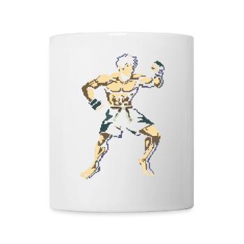 Kickboxer Pixel Graphics - Mug - white - Front