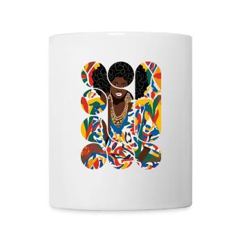Beauté Afro Colorée - Mug blanc - blanc - Devant