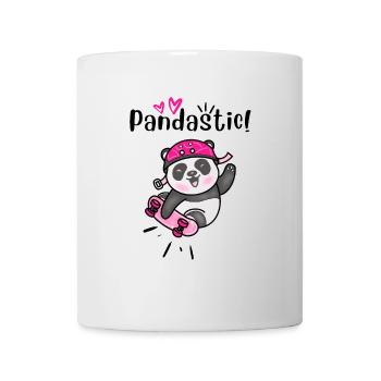 Pandastic Panda Skateboarding. - Mug - white - Front