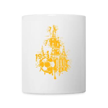 1953 Dresden Fußball Frauenkirche Souvenir Symbol - Tasse - Weiß - Vorne