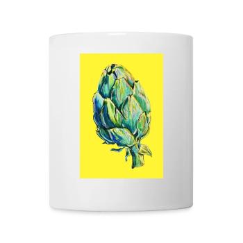 Artischocke gelb - Tasse - Weiß - Vorne