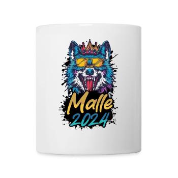 Malle 2024 Loup de fête - Mug blanc - blanc - Devant