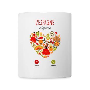 L'Espagne m'appelle - Mug blanc - blanc - Devant