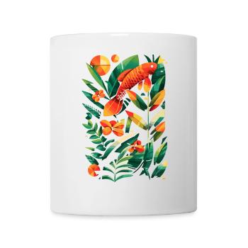 Fischerei Grafik - Tasse - Weiß - Vorne