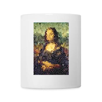 La Joconde - Mona Lisa - Style vitrail - Mug blanc - blanc - Devant