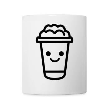 Kaffeebecher - Tasse - Weiß - Vorne