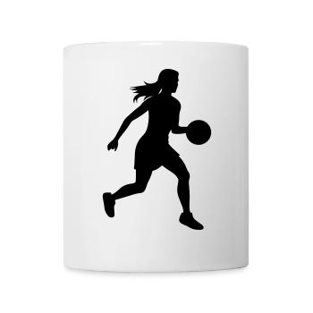 Basketball Player Symbol Basketball Player Woman - Mug - white - Front