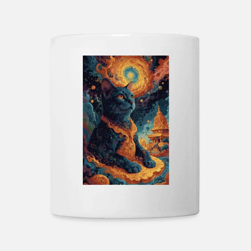 Bouddha noir1 - Mug blanc - blanc