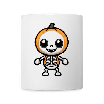 Skeleton Halloween Kawaii - Mug - white - Front