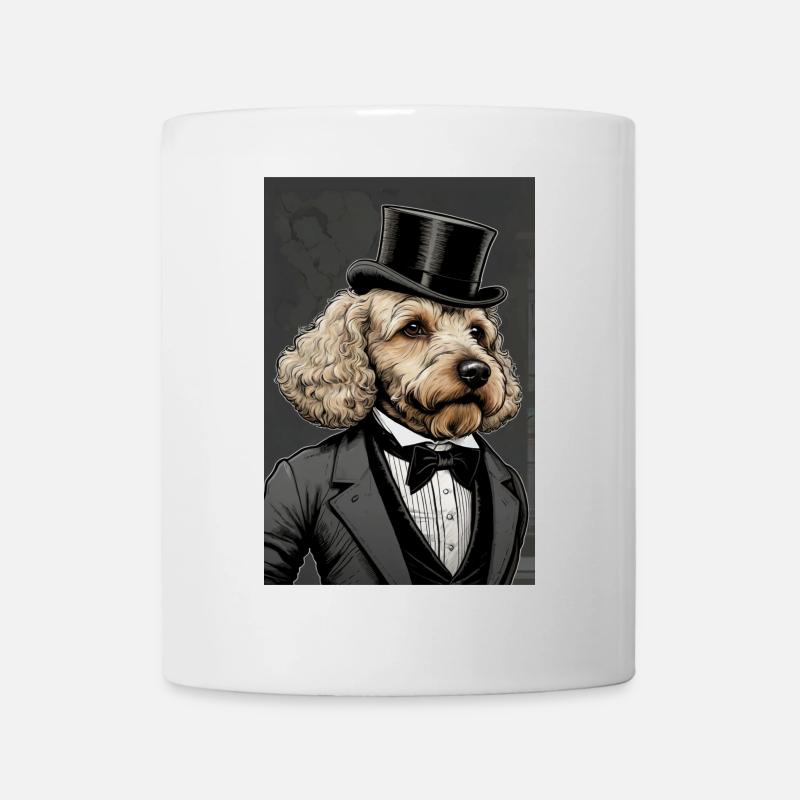 Aristokrat Pudel Fliege Kostüm - Tasse - Weiß