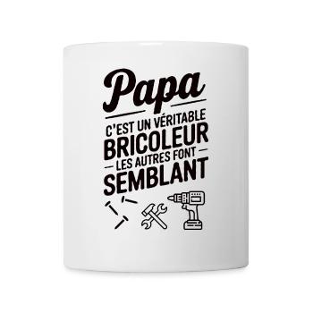 Belle idée cadeau design pour papa bricoleur - Mug blanc - blanc - Devant