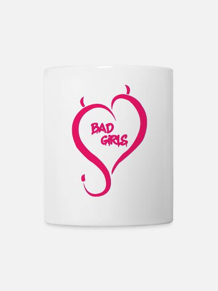 Böse Mädchen - Tasse - Weiß