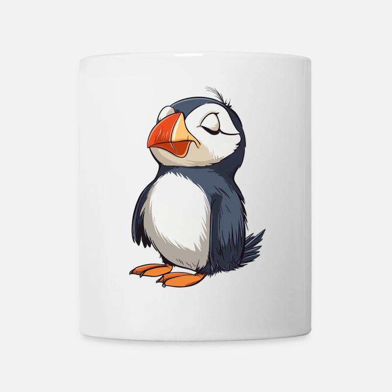 Macareux endormi - Mug blanc - blanc