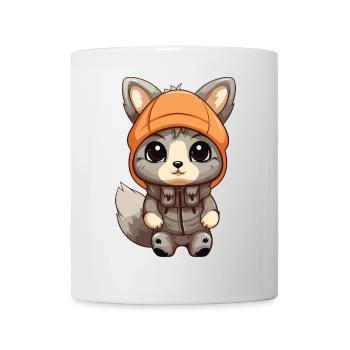 Squirrel Winter Comic Cute - Mug - white - Front