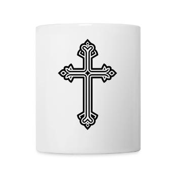 Kreuz Symbol Christentum - Tasse - Weiß - Vorne
