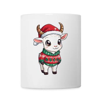Bergziege Weihnachten - Tasse - Weiß - Vorne