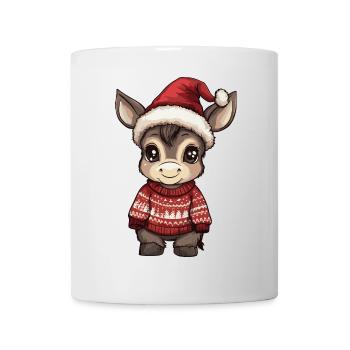 Esel Weihnachten - Tasse - Weiß - Vorne