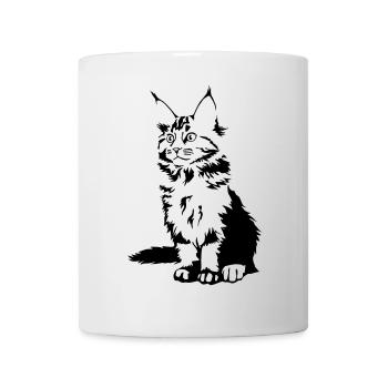 Maine Coon Cat - Mug - white - Front