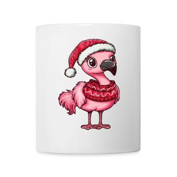 Flamingo Weihnachten - Tasse - Weiß - Vorne