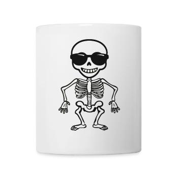 Skeleton Halloween Sunglasses - Mug - white - Front