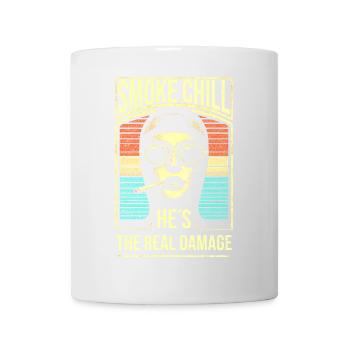 Smoke Chill Er ist der wahre Schaden - Tasse - Weiß - Vorne